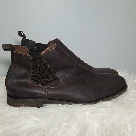 New! Warfield & Grand Brown Leather Chelsea Boot - Picture 1 of 11